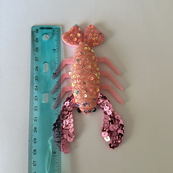 You’re my lobster iridescent pink sequin ornament NWT 🩷Valentine Christmas Love - Picture 6 of 6